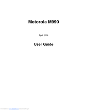 Motorola M990 User Manual