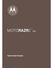 Motorola MOTORAZR 2 V9x Quick Start Manual