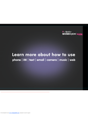 Motorola Sidekick Slide How To Use Manual
