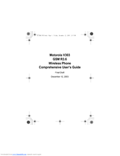 Motorola V303 Comprehensive User's Manual