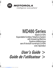 Motorola MD481 - Digital Cordless Phone User Manual
