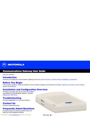 Motorola Communications Gateway User Manual