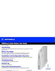 Motorola SURFboard Cable Modem User Manual