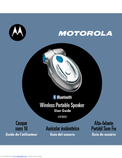 Motorola HF800 - Bluetooth hands-free Speakerphone User Manual