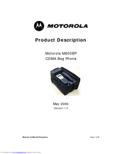 Motorola M800BP Product Description