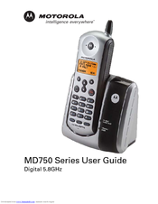 Motorola MD751 - Digital Cordless Phone User Manual