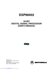 Motorola DSP96002 User Manual