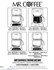 Mr. Coffee CBMPX30 Instruction Manual
