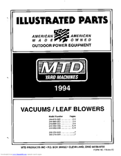 MTD 244-675-000 Illustrated Parts List