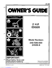 MTD 248-596-000 Owner's Manual
