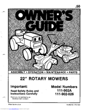 MTD 111-902-026 Owner's Manual