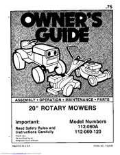 MTD 112-060-120 Owner's Manual