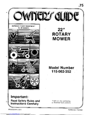 Mtd 115-062-352 Owner's Manual