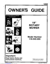 MTD 116-020-000 Owner's Manual