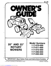 MTD 117-080-000 Owner's Manual