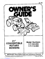 MTD 117-104-000 Owner's Manual