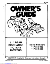 MTD 117-312-000 Owner's Manual