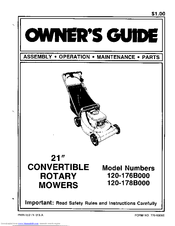 MTD 120-176B000 Owner's Manual