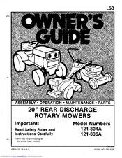 MTD 121-304A Owner's Manual