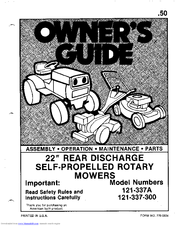 MTD 121-337-300 Owner's Manual