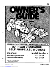 MTD 121-343A Owner's Manual