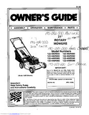 MTD 122-442R000 Owner's Manual