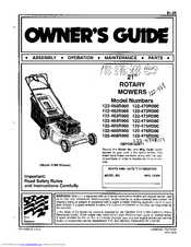 MTD 122-470R000 Owner's Manual
