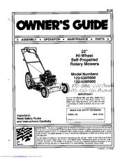 MTD 122-526R000 Owner's Manual