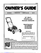 MTD 123-281C000 Owner's Manual