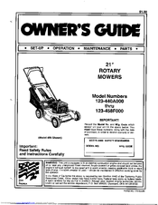 MTD 123-440A000 Owner's Manual