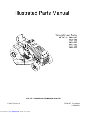 Mtd 660 Illustrated Parts Manual