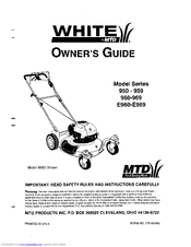 White 950-959 Series Owner's Manual