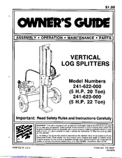 Mtd 241-622-000 Owner's Manual