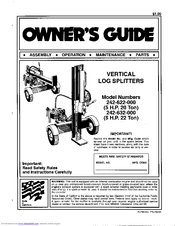 MTD 242-622-000 Owner's Manual