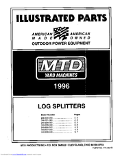 Mtd 246-630-000 Illustrated Parts List