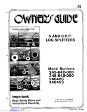 Mtd 245-642-000 Owner's Manual