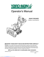 MTD 31AH7S3G701 Operator's Manual