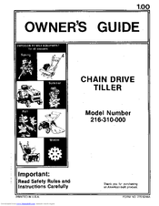 MTD 216-310-000 Owner's Manual
