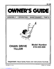 MTD 219-320-000 Owner's Manual