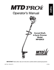 MTD PRO MP426CS Operator's Manual