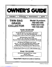 Mtd 190-063-000 Owner's Manual