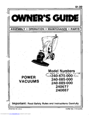 MTD 240-675-000 Owner's Manual