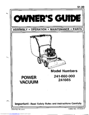 MTD 241-660-000 Owner's Manual