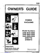 MTD 24677C Owner's Manual