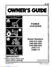 Mtd 24677-8 Owner's Manual