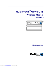 Multitech MultimodemMTCBA-G-U User Manual