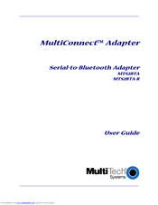 Multitech MultiConnect BT MTS2BTA User Manual