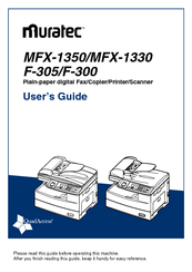 Muratec MFX-1350 User Manual