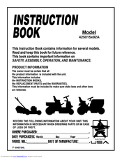 Murray 425015x92A Instruction Book