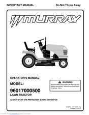 Murray 96017000500 Operator's Manual